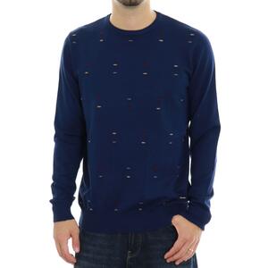 MAGLIA RICAMI BLU